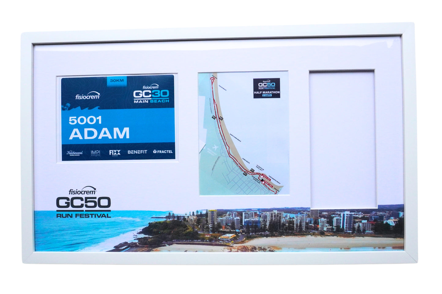 Fisiocrem GC50 Medal, Map & Bib Display Frame - The Original