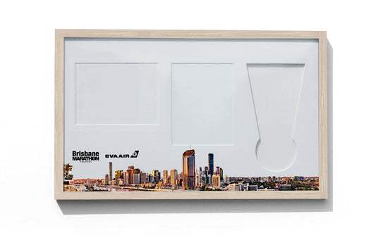 Brisbane Marathon Medal, Map, Bib Display Frame - The Original