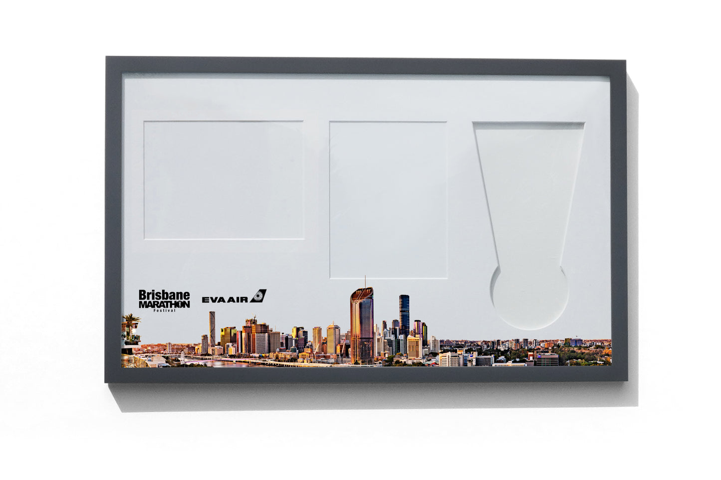 Brisbane Marathon Medal, Map, Bib Display Frame - The Original