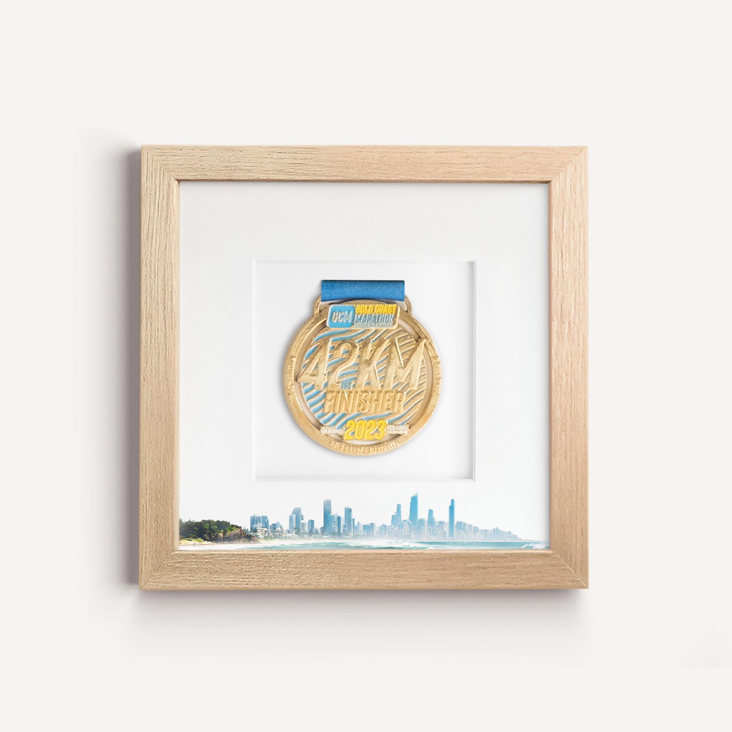 Gold Coast Marathon Medal Display Frame | Premium Medal Frames