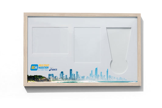 Gold Coast Marathon Medal, Map & Bib Display Frame - The Original