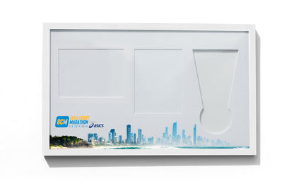 Gold Coast Marathon Medal, Map & Bib Display Frame - The Original