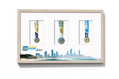 Gold Coast Double 63.3km Marathon Medal Display Frame - Original