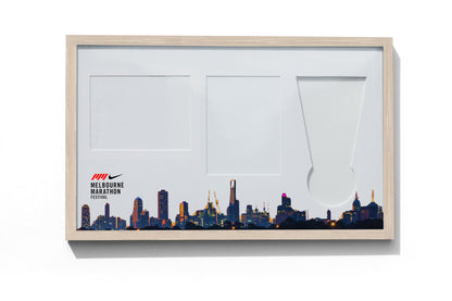 Melbourne Marathon Medal, Map & Bib Display Frame - The Original