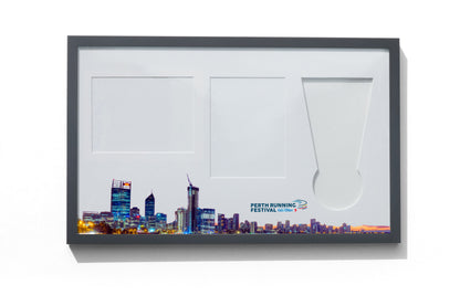 Perth Marathon Medal, Map & Bib Display Frame - The Original