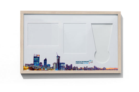 Perth Marathon Medal, Map & Bib Display Frame - The Original