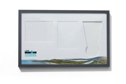 IRONMAN Australia Port Macquarie Medal, Map & Bib Display Frame - Original