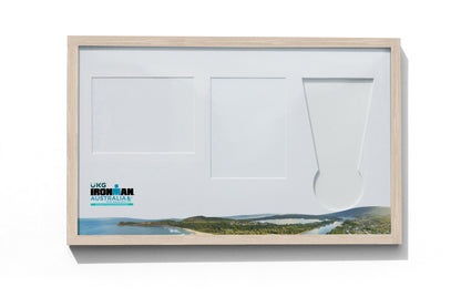 IRONMAN Australia Port Macquarie Medal, Map & Bib Display Frame - Original