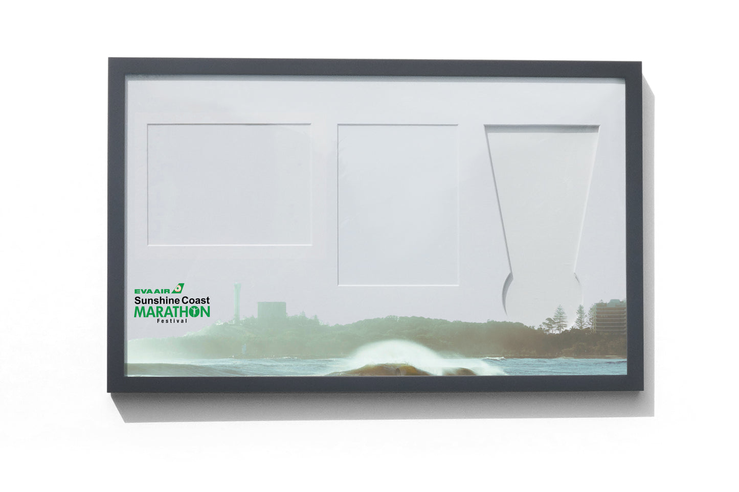 Sunshine Coast Marathon Medal, Map & Bib Display Frame - The Original