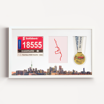 Toronto Medal, Race Map & Bib Display Frame - Official