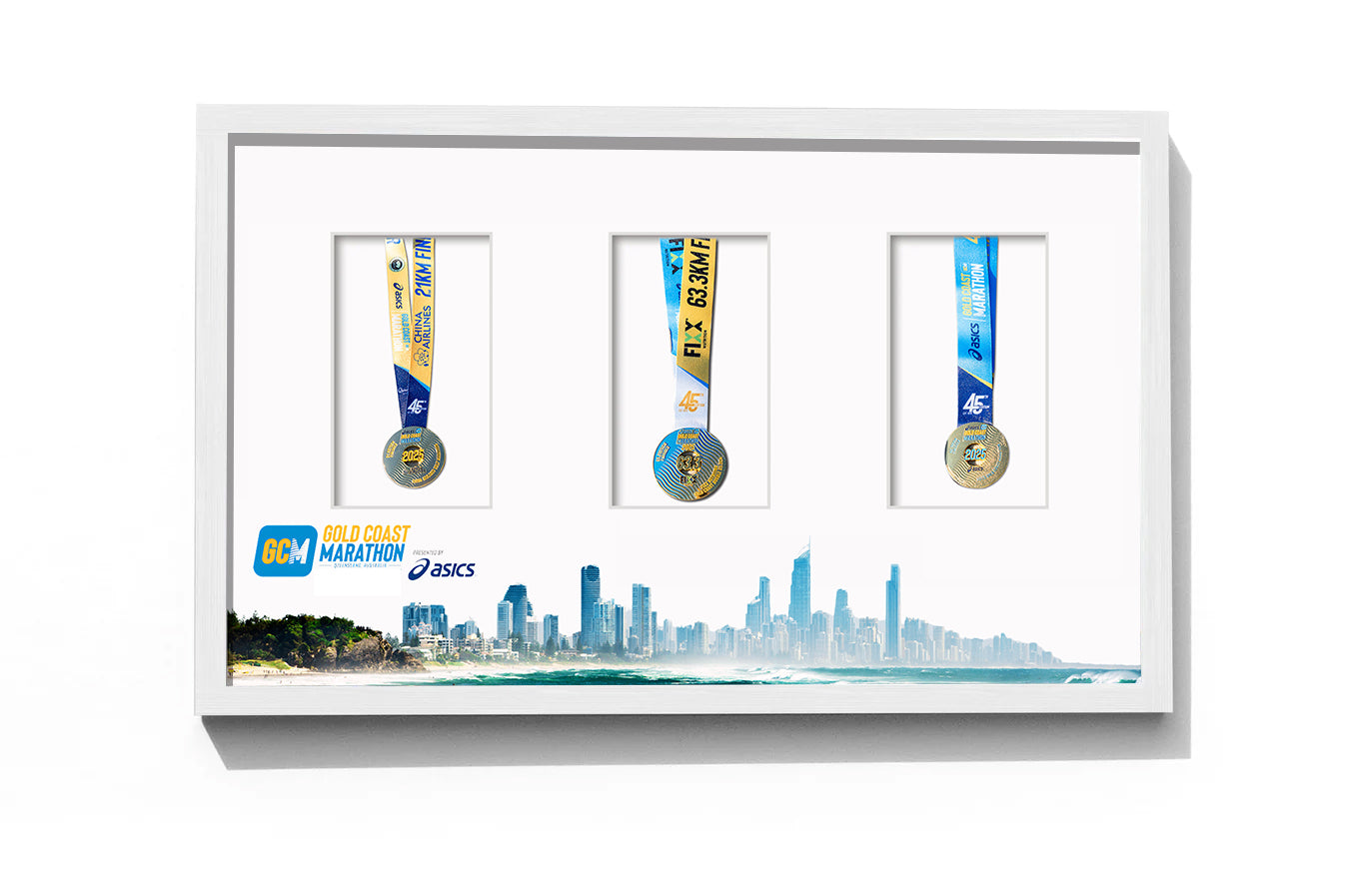 Gold Coast Double 63.3km Marathon Medal Display Frame - Original